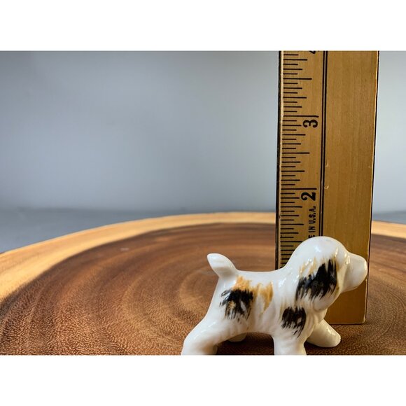 Vintage Porcelain Dog Figurine Hand-Painted Japan Collectible - Picture 6 of 7